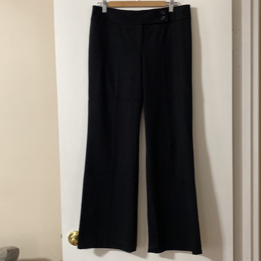 NWOT Lot of 2 LOFT pants charcoal gray & black size 10 - Picture 3 of 7